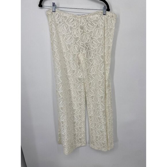 GUY HARVEY COLLECTION BY ARTISANS WHITE CROCHET LACE COVER UP PANTS NWT MEDIUM - Picture 5 of 5